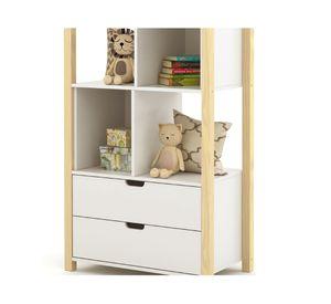 Estante infantil 4 espacios Kids blanco