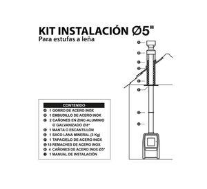 Kit instalación 5 PCS plus gris Amesti