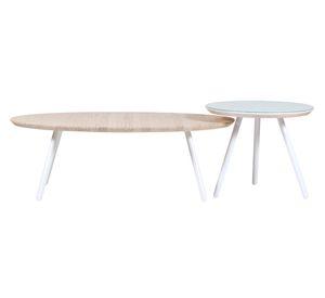 Mesa de centro Aula natural/blanco