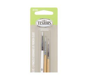 Pincel Premium blanco/natural 3 piezas Testors Craft