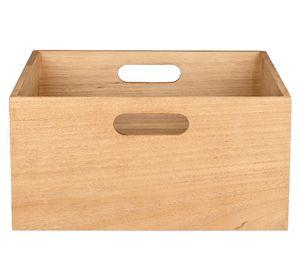 Caja modular con asas bajo natural 15x30x30 cm