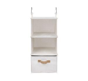 Organizador colgante canasto crudo 74x30x30 cm