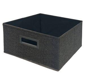 Canasto plegable bajo grafito 15x30x30 cm