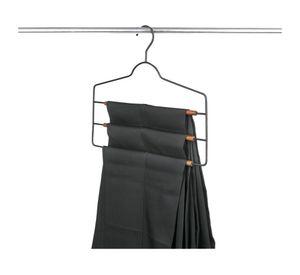 Colgador pantalones negro/madera