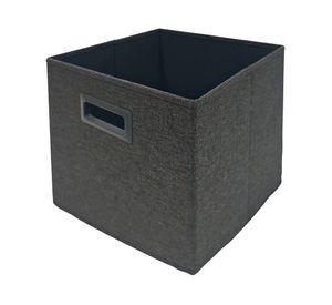 Canasto plegable Alto grafito 30x30x30 cm