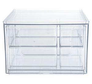 Caja organizadora modular transparente 8 piezas
