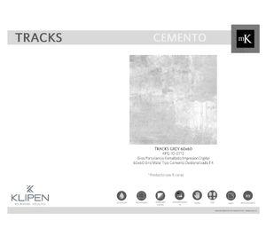 Gres porcelanato 60x60 cm Tracks gris 1.44 m2