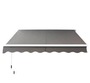 Toldo retráctil 4x2.5 m gris IGTBRT4-25GR