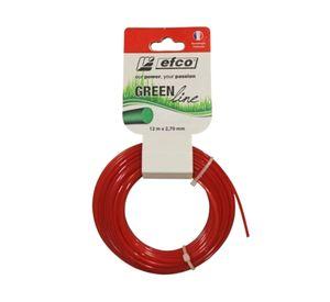 Nylon cortac茅sped 12 m 2,7 mm rojo Efco