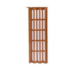 Puerta Plegable PVC 120x200 cm Baldara Café claro con ventana