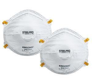Mascarilla desechable con válvula Ergonic FFP2 2870V 2 un.
