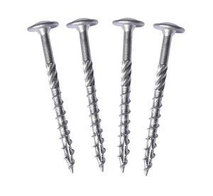 Tornillo madera cabeza lenteja turbo 6.0x90 mm 4 unidades
