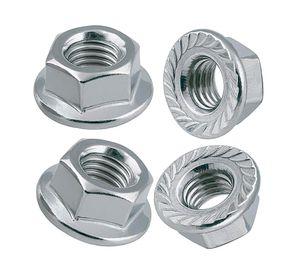 Tuerca con flange 5/16" 4 unidades