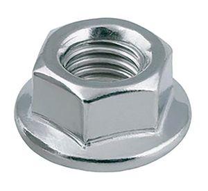 Tuerca con flange 5/16" 4 unidades