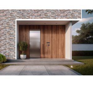 Siding metal 1.6x38x380 cm café piedra