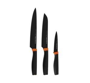 Cuchillo pelador + cuchillo Chef + cuchillo Santoku Marmicoc.