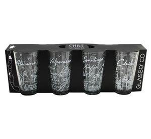 Vaso 475 ml Chile 4 unidades Glasso