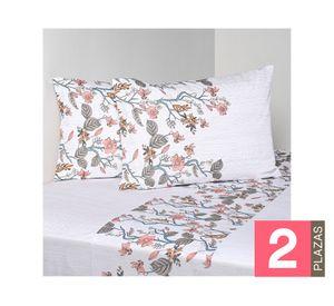 Sábanas 2 plazas 200 Hilos Estampado bluejay