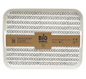 Bandeja rectangular Biobamboo Flechas