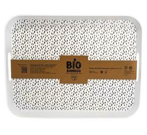 Bandeja rectangular Biobamboo Puntos
