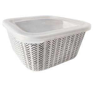 Contenedor Bio flechas blanco/negro 2 lt