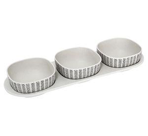 Tabla aperitivo Snacks 3 divisiones Flechas