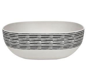 Bowl cuadrado Rayas biobamboo 20x8 cm 1.5 lt