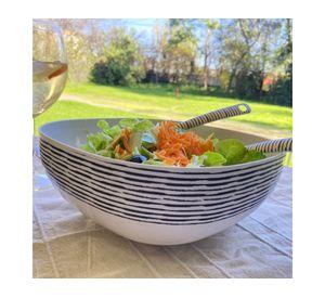 Bowl cuadrado Rayas biobamboo 20x8 cm 1.5 lt