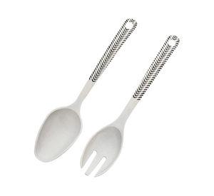Set cuchara y tenedor para ensaladera biobamboo Flechas