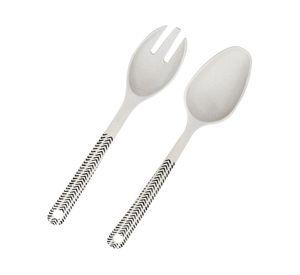 Set cuchara y tenedor para ensaladera biobamboo Flechas