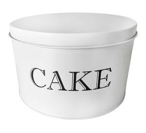 Contenedor metálico Cake blanco 20x10 cm