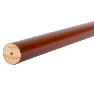 Barra para cortina madera 200x2.8 cm chocolate