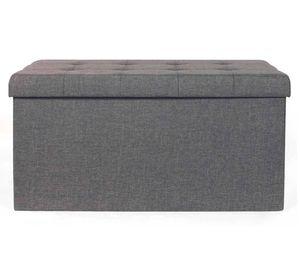 Pouf 38x76x38 cm gris