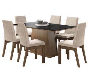 Juego de comedor 6 sillas Gian Conti 79x90x160 cm