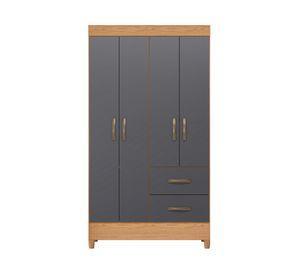 Clóset 4 puertas  Mobi gris