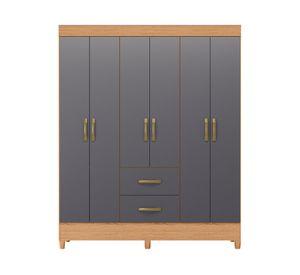 Clóset 6 puertas Mobi gris