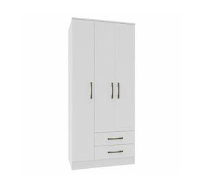 Clóset 3 puertas blanco Pequim 182.5x47x81.4 cm
