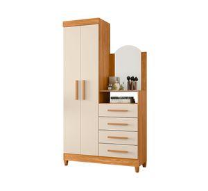 Cómoda Capri café/beige 4 cajones
