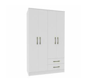 Clóset 4 puertas blanco Pequim 182.5x47x108.2 cm