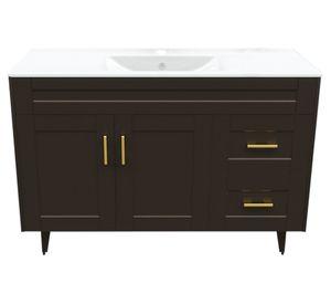 Mueble vanitorio Delux 80x120x47 cm café