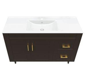 Mueble vanitorio Delux 80x120x47 cm café