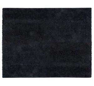 Alfombra shaggy 50x100 cm Lisa negro Idetex.