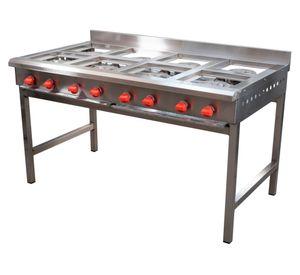 Anafe 8 quemadores gas licuado gris