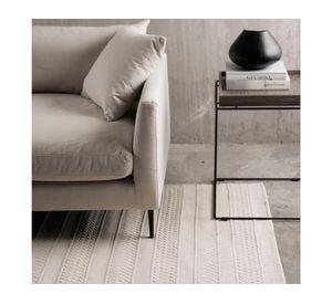 Alfombra Bartolomé algodón blanco 170x240 cm