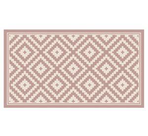 Alfombra de cocina 50x90 cm Rombos rosado