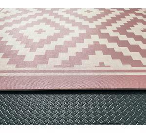 Alfombra de cocina 50x90 cm Rombos rosado