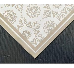 Alfombra de cocina 50x70 cm Flor Indú arena