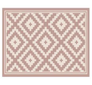 Alfombra de cocina 40x60 cm Rombos rosado