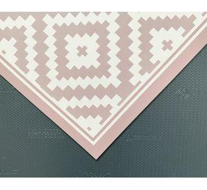 Alfombra de cocina 40x60 cm Rombos rosado