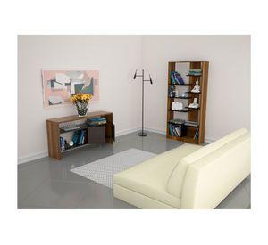 Arrimo + biblioteca Classic caramelo/wengue TuHome